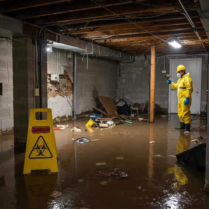 Flooded Basement Electrical Hazard in Ivins, UT Property