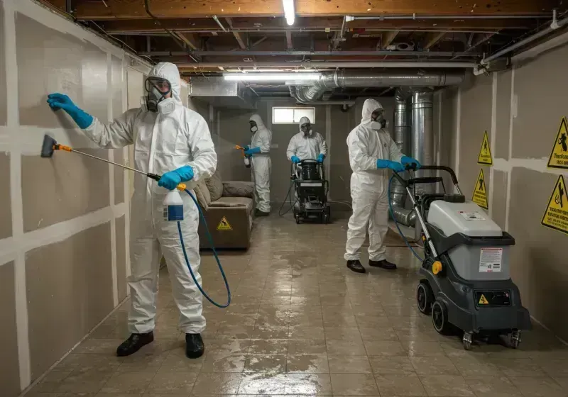 Basement Moisture Removal and Structural Drying process in Ivins, UT